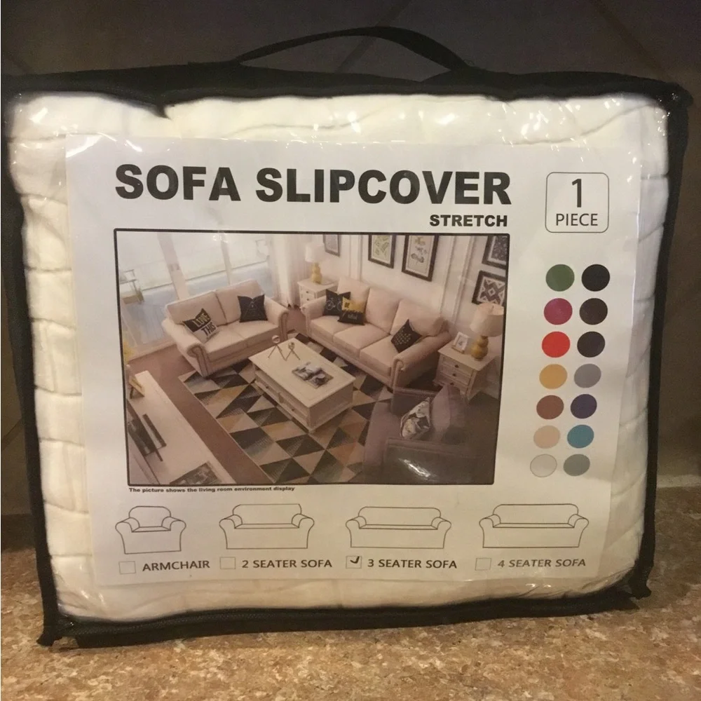 Stretch sofa slipcover